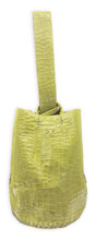 navigli bag | apple green jelly mini croc-embossed upcycled leather