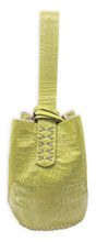 navigli bag | apple green jelly mini croc-embossed upcycled leather