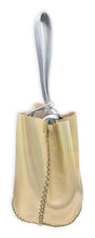 navigli bag | iridescent gold and silver upcycled leather
