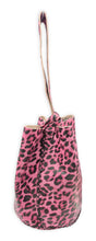 navigli bag | pink leopard-print upcycled leather