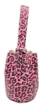 navigli bag | pink leopard-print upcycled leather