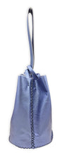 navigli bag | metallic blue upcycled leather