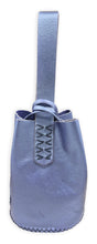 navigli bag | metallic blue upcycled leather