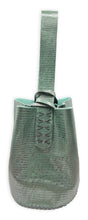 navigli bag | green lezard-embossed upcycled leather