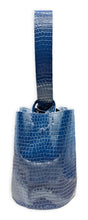 navigli bag | navy croc-embossed upcycled patent leather