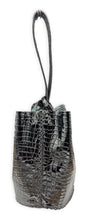 navigli bag | black upcycled patent leather