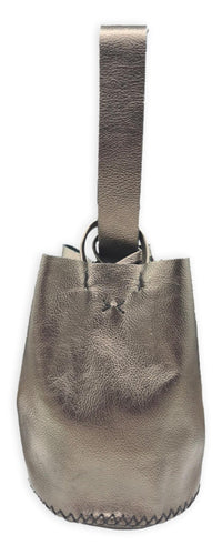 navigli bag | pewter upcycled leather