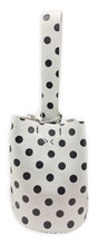 navigli bag | B/W pois upcycled leather
