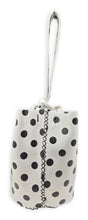navigli bag | B/W pois upcycled leather