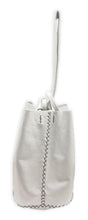 navigli bag | off-white floater leather with black stitches