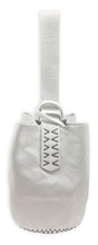 navigli bag | off-white floater leather with black stitches