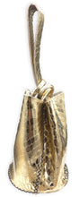 navigli bag | golden scale-embossed upcycled leather