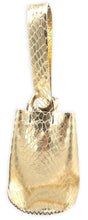 navigli bag | golden scale-embossed upcycled leather