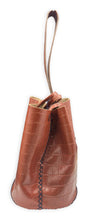 navigli bag | brown croc-embossed upcycled leather