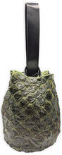 navigli bag | green and black upcycled pirarucu skin