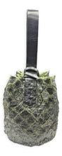 navigli bag | green and black upcycled pirarucu skin