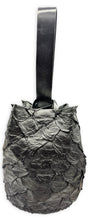 navigli bag | black upcycled pirarucu skin
