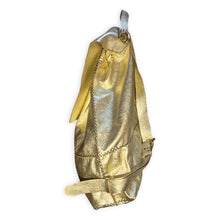 bay ridge backpack | golden upcycled leather