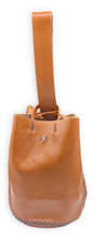 navigli bag | glossy caramel upcycled leather