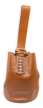 navigli bag | glossy caramel upcycled leather