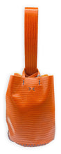 navigli bag |  orange lezard-embossed upcycled leather