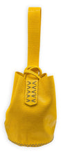 navigli bag |  yellow lezard-embossed upcycled leather