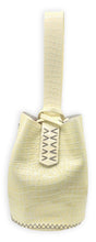 navigli bag | glossy off-white mini croc-embossed upcycled leather