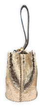 navigli bag | golden crackled  upcycled leather