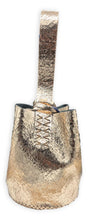 navigli bag | golden crackled  upcycled leather