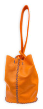 navigli bag | orange upcycled leather