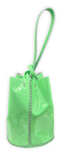 navigli bag | neon green patent upcycled leather