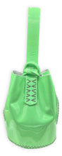 navigli bag | neon green patent upcycled leather