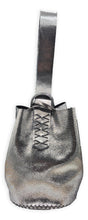 navigli bag | dark metallic gray distressed upcycled leather