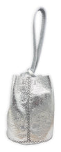 navigli bag | silver foil crackle upcycled leather