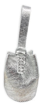 navigli bag | silver foil crackle upcycled leather