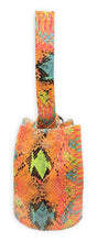 navigli bag | multicolor snake-embossed upcycled leather