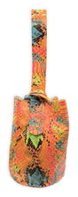 navigli bag | multicolor snake-embossed upcycled leather