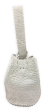 navigli bag | ivory embossed upcycled leather