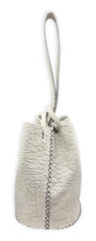 navigli bag | ivory embossed upcycled leather