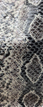navigli bag | gray and black snake-embossed upcycled leather