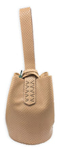 navigli bag | sand snake-embossed upcycled leather