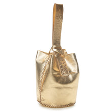 navigli bag | gold upcycled leather