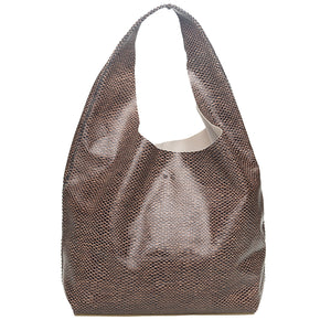 palermo bag | brown and black upcycled leather