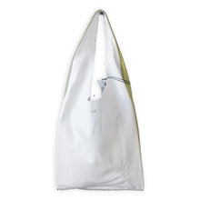 palermo bag | two-collors apple green and white upcycled leather
