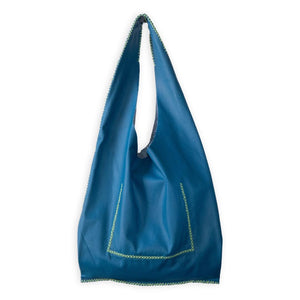 palermo bag | steel blue upcycled leather