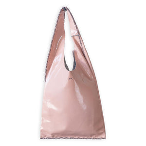 palermo bag | pink upcycled patent leather