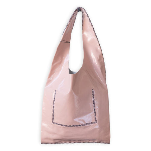 palermo bag | pink upcycled patent leather