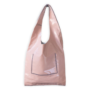 palermo bag | pink upcycled patent leather