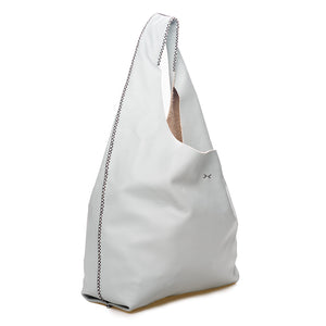 palermo bag | white upcycled leather
