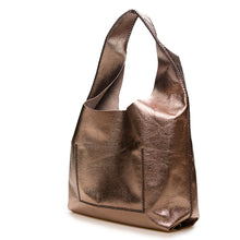 palermo bag | metallic brown upcycled leather